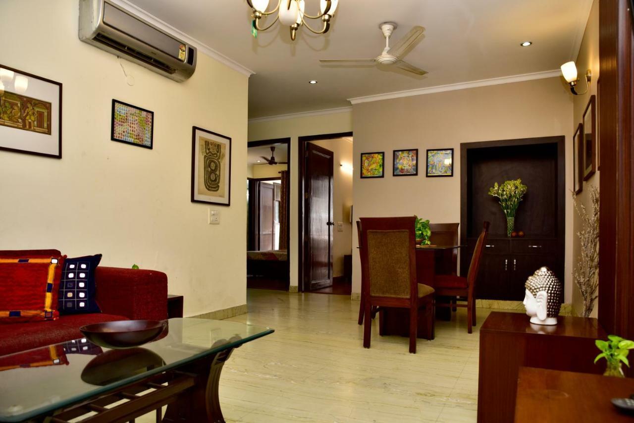 2Bhk Comfortable Furnished Serviced Apartments In Hauz Khas - Woodpecker Apartments New Delhi Exteriör bild
